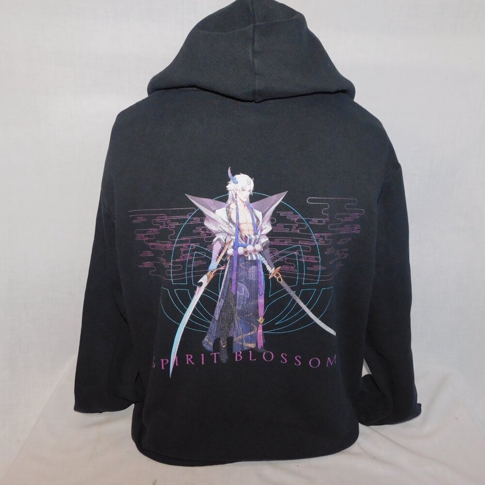 H&M League of Legends Black SPIRIT BLOSSOM Graphic Hoodie Mens XL